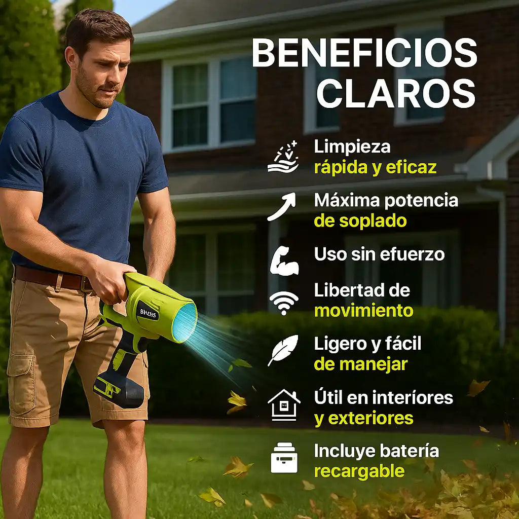 SEESE® Turbo Jet Blower – Soplador Inalámbrico de Alta Potencia